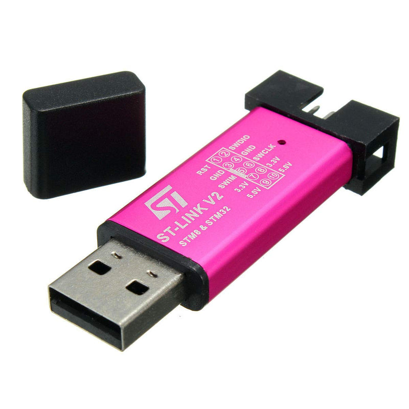 Hailege STM32F103C8T6 STM8 STM32 ST-Link V2 Emulator Downloader Programmer with Dupont Wires