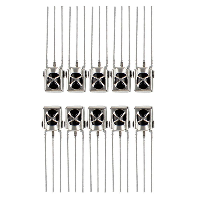 TL1838 VS1838B 1838 38Khz IR Infrared Receiver with Metal Housing Universal Receiver Pack of 10