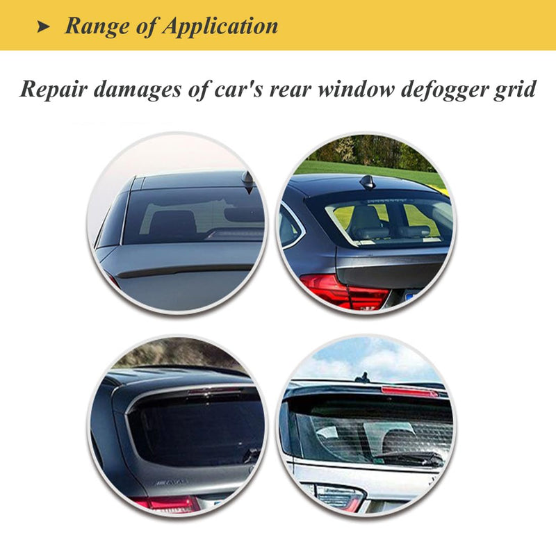 Rear Window Grid Defogger Defroster Tabs Lines Grid Repair Tools Kit Car Defrost Tools Complete Automotive Defogger Repair Kit