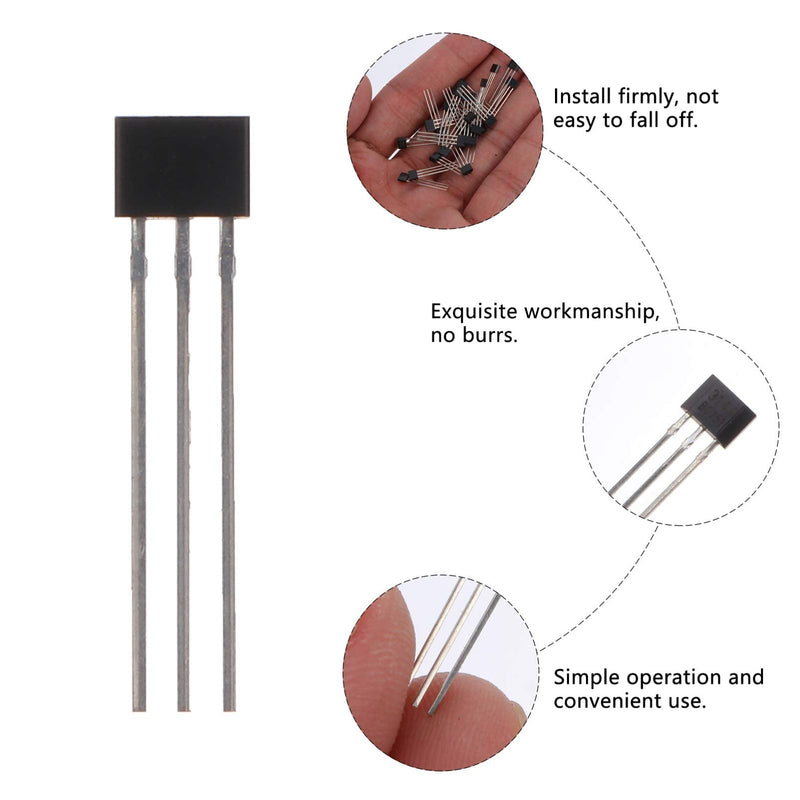 VILLCASE Hall Sensor 25pcs/lot A3144 3144E OH3144E Hall Sensor Switch TO-92UA 3 Pin SIP