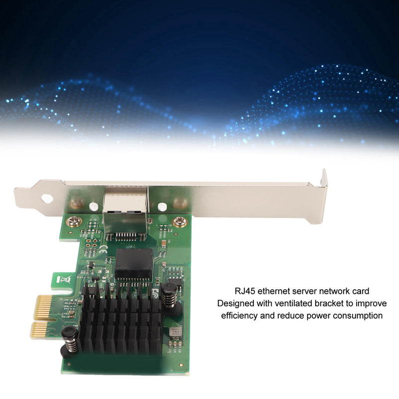 I226 T1 PCI E X1 Single Port 2.5G Ethernet Network Adapter, Gigabit Ethernet Server Adapter, Plug and Play, 2.5Gbps High Speed Gigabit Ethernet Server Adapter