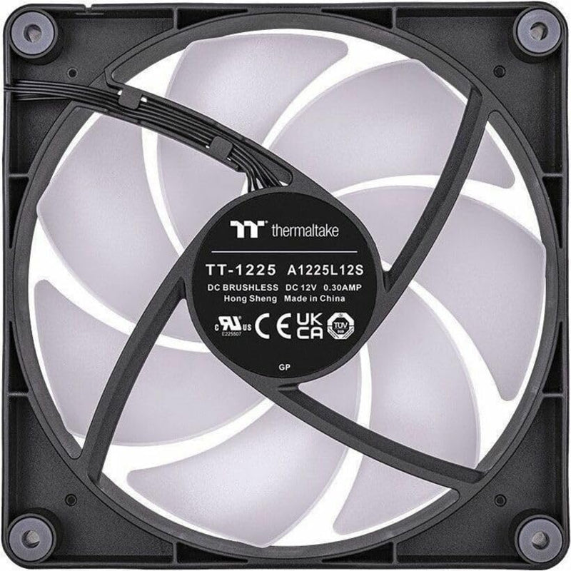 Thermaltake CT120 ARGB Sync PC Cooling Fan (2-Fan Pack), 5V Motherboard Sync, 16.8 Million Colors 9 Addressable LEDs, 120 mm Hydraulic Bearing Case/Radiator Fan, CL-F149-PL12SW-A Black 120mm