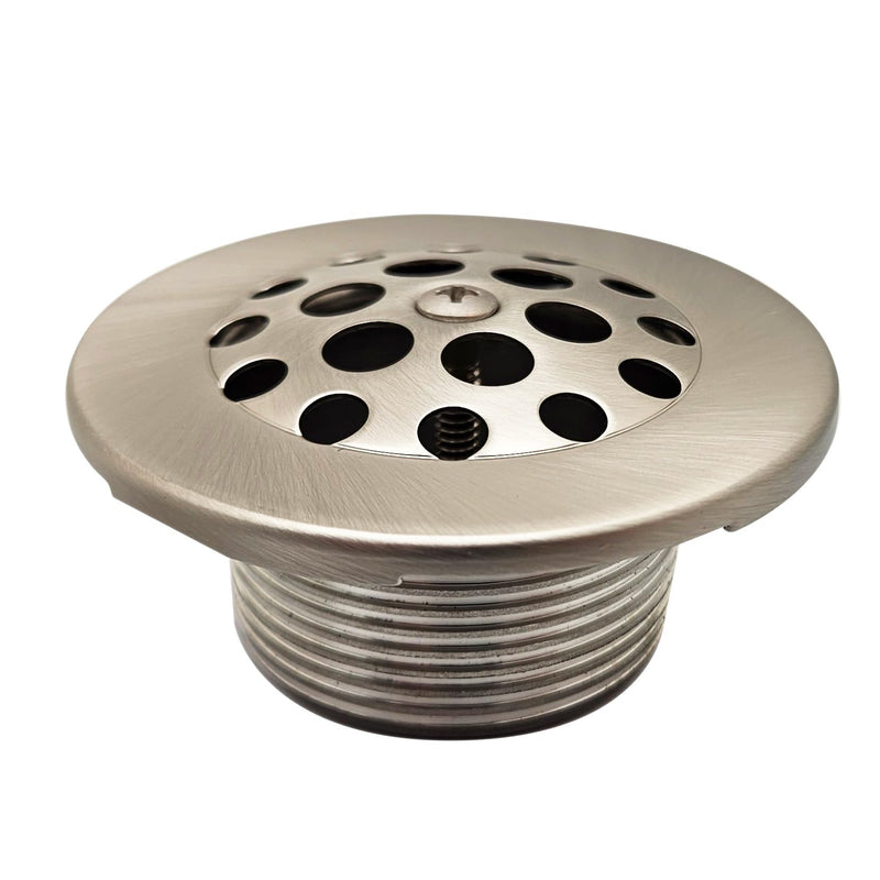 Westbrass 592244-07 White 1-1/2" Tubular Trip Lever Bath Waste Drain Kit, Satin Nickel 1-Pack
