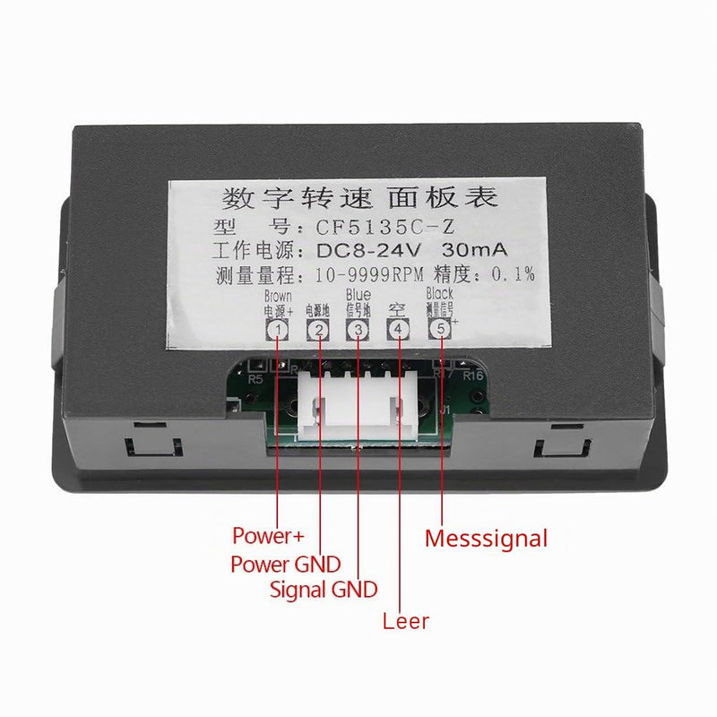 Digital LED Speedometer 4, Electronic Components Sensors with NPN Output Red/Blue (Blue) for Motorcycle, Car, Speed Measurement, Proximity Sensor