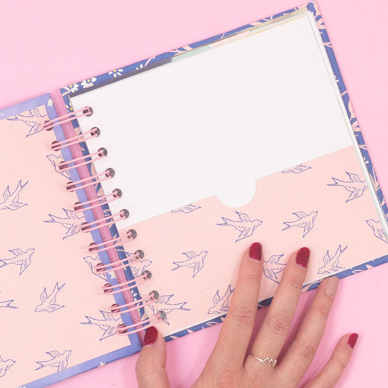 Craftelier - Set of 2 Double Ring Spiral Binders for Albums, Notebooks, Diaries or Calendars | Ideal for Scrapbooking and Other Crafting Projects | Ø 3.81 cm (1.5") - Baby Pink Colour