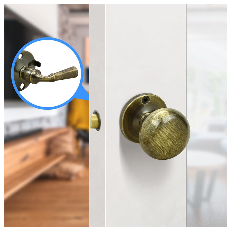 Nuk3y Storm Series Solid Brass Screen Storm Door Latch (Antique Brass) Antique Brass