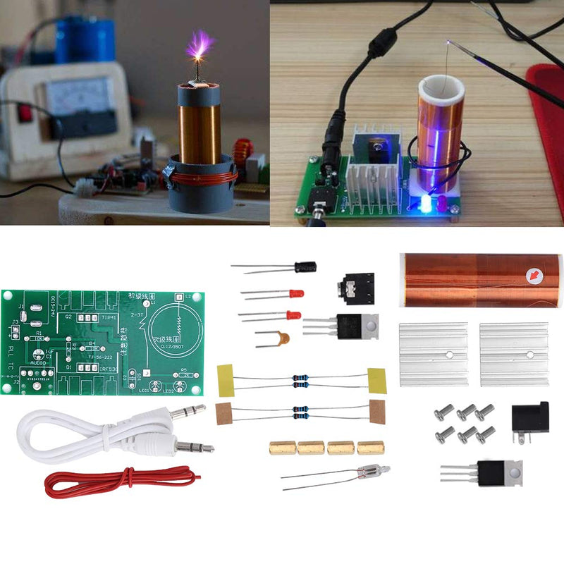 Tesla Coil Module Mini Tesla Coils Electric Module Plasma Speaker Unassembled DIY Electronic Kit Tool 15W DC 15-24V 2A Speaker Board