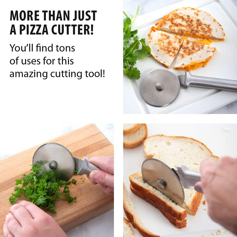 Rada Cutlery Pizza Cutter, Black Handle, Pack of 2