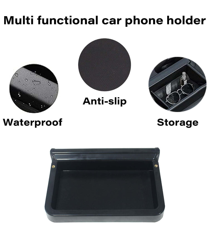Car Phone Holder for Toyota RAV4 2019-2025 Accessories Apply to 7/8 Inch Touch Screen 15W Fast Wireless Charger Screen Fixed Clip Cell Phone Mount with Dashboard Storage Tray