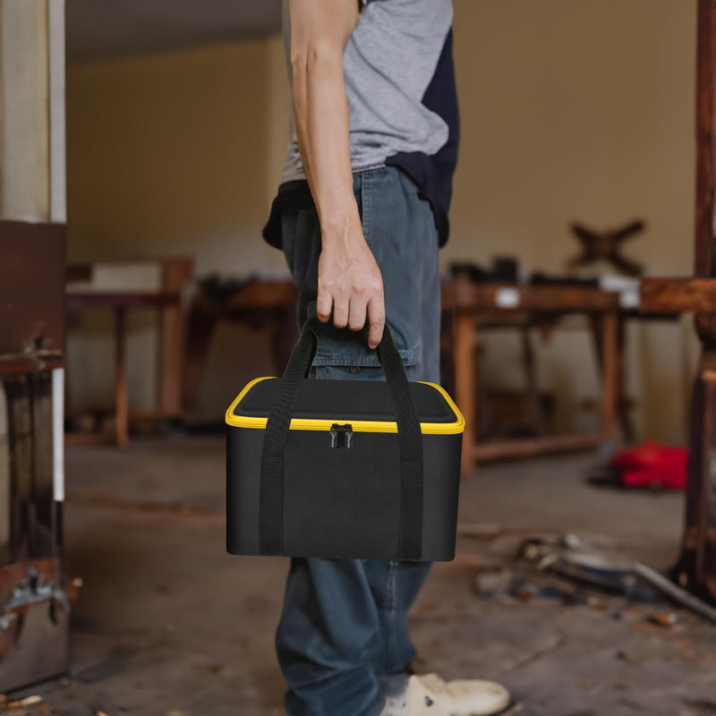 Universal Tool Bag for DEWALT 20V MAX Circular Saw DCS391B/DCS565B, for Makita XSS02Z 18V Sierra Circular - Case Only (Black) Yellow