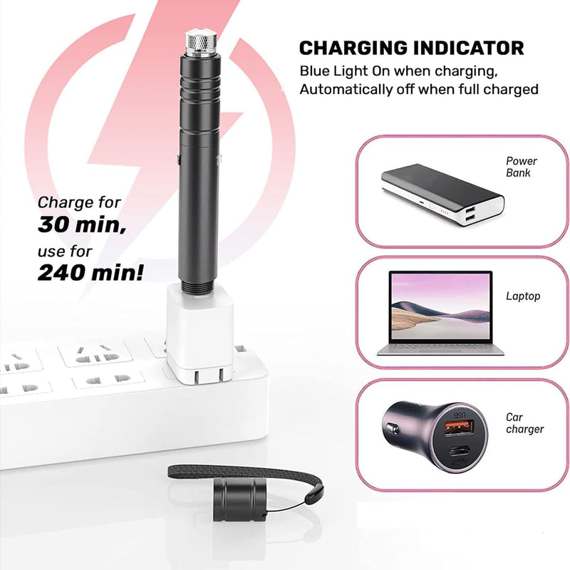 IVVTRYI Red Laser Pointer USB Charging Office Teaching Flashlight Laser Pointer Cat Toy Indoor Training Cat