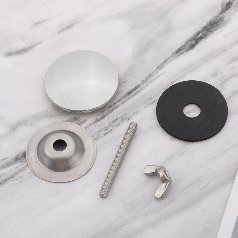 Faucet Hole Cover, 5cm Stainless Steel Kitchen Hole Cover Sink Good Sealing Faucet Hole Cover Kitchen to Prevent Leakage Tap Hole Plug (Silver) Silver