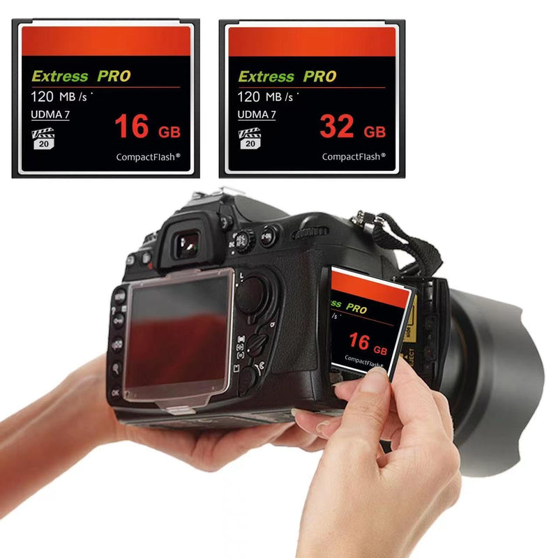 16GB CompactFlash Card,UDMA Speed Up to 120MB/s,Original CF Card Camera Memory Card for Professional Photographer,Videographer,Enthusiast