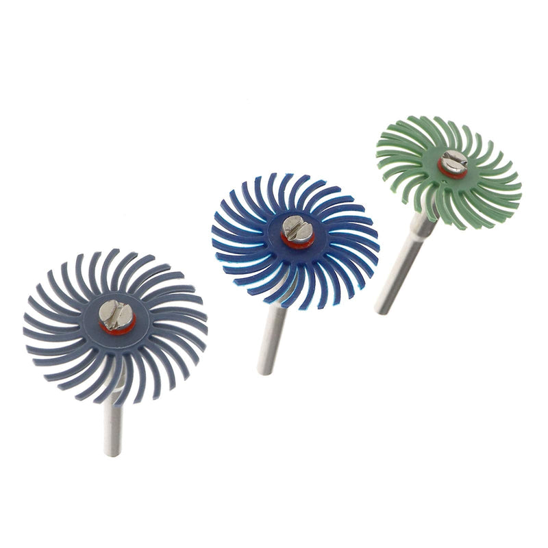 YINETTECH 1" 60pcs Scrub Brushes Sanding Brush Rotary Tool Bristles Disc Kit Compatible with Rotary Tool Jewelry Polish