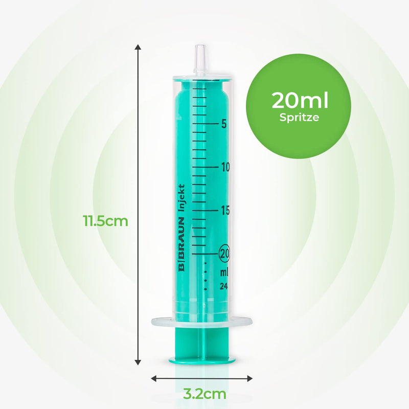 MedixX 5 piece syringe set with blunt needle various sizes for hobby and DIY - syringes individually sterile packed (5x 20ml syringe & 5x cannula) 5x 20ml & 5x cannula