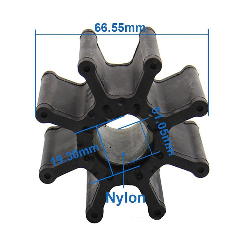 Water Pump Impeller for MerCruiser Bravo I, II, III TR TRS 47-59362 47-59362T1 (Pack of 2) 59362 593621 59362T1 (Pack of 2)