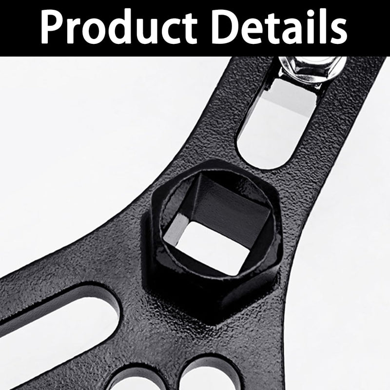 Car Fuel Pump Removal Tool, Adjustable Fuel Lid Tank Cover Collar Ring Spanner, Auto Fuel Pump Lock Ring Removal Tool, Universal 4.5" to 7.3" Fuel Tank Repair Tool