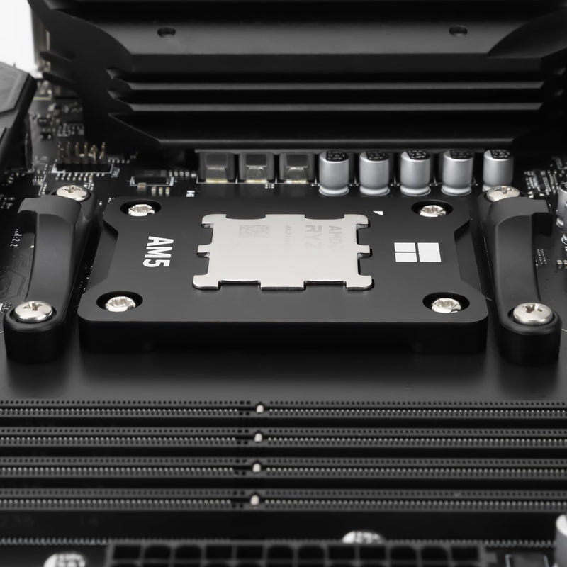 Thermalright ASF Black V2 AM5 CPU Holder, AM5 Safety Fixed Frame, AM5 Secure Frame, Corrective Anti-Bending Fixing Frame, AM5 Anti-Bending Contact Frame,CPU Cooler Standard,Black