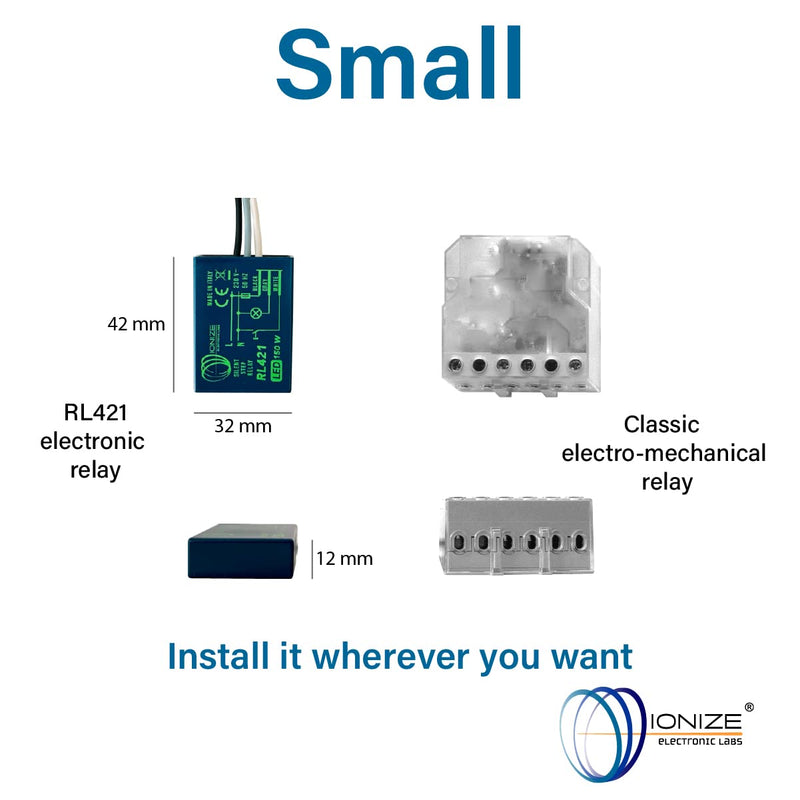IONIZE RL421Slim Electronic impulse switch Quiet 230V
