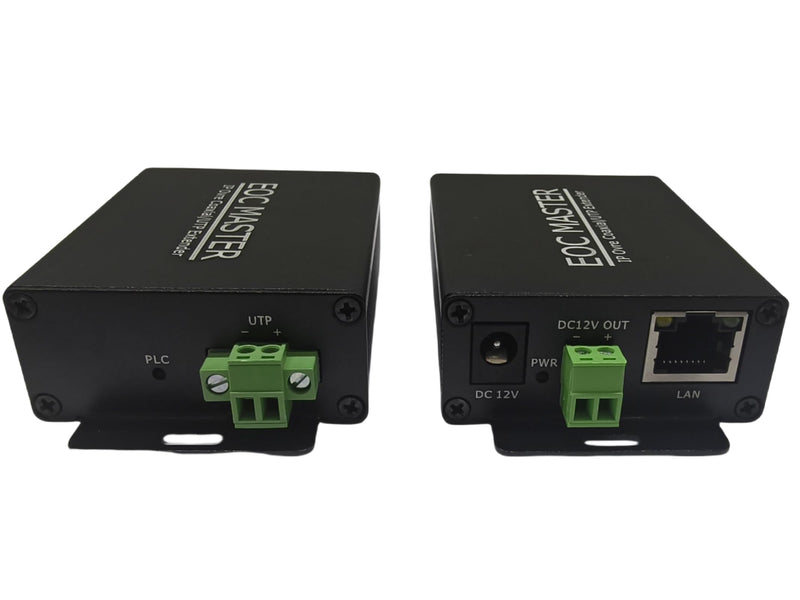 IP Extender Over Coax Kit,UTP to 10/100Base-TX Port Ethernet Extender Set Over Coaxial Cable (EoC) for IP Security CCTV Cameras,Up to 1640FT (U500)