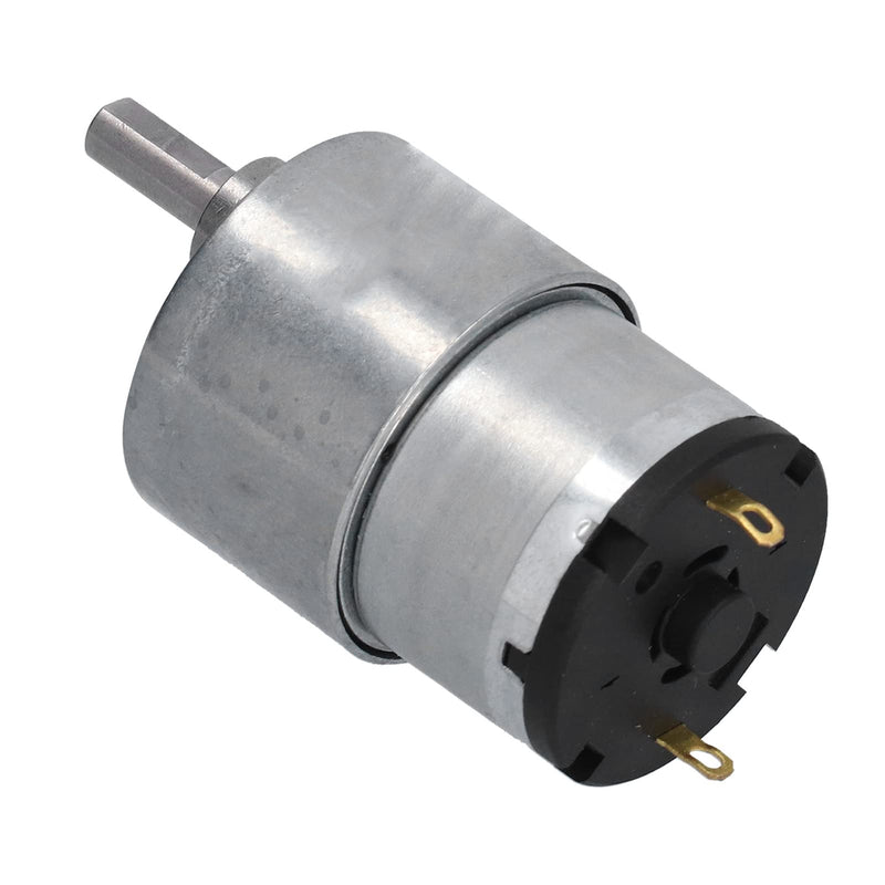 Gear Motor, DC 12V Gear Motor CW CCW Speed Reduction Copper Wire Motor with 6 mm D-Shaft JGB37-520, Gear Motor, Electric Fan Motors (320RPM) 320RPM