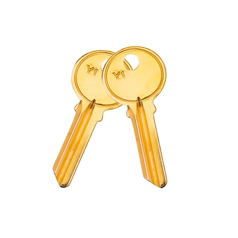 Brass Finish Key Blanks, Y1 Uncut Blank Keys, 5YA1 Key Blanks Pack of 50 Keys