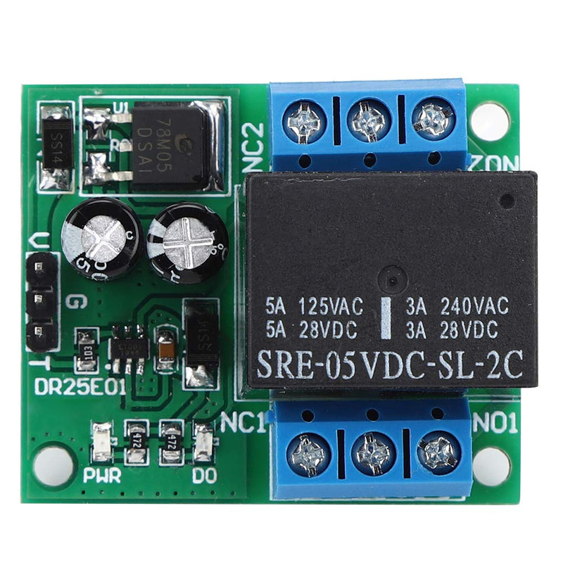 DC 6-24V 5A DPDT Relay Module Switch DR25E01 Stable Double Pole Self-Locking Double Swivel Bistable Relay Board High Safety for LED Motors(DC6-24V) Dc6-24v