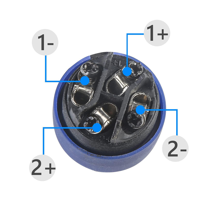 Speaker Plug Speakon Connector, Speaker Jacks and Connectors Nl4fx Speakon Cables, Nl4fc Male Female Converter Nl2fx Plug Speakers Powercon Twist Lock(4 set male and female) 4 Set