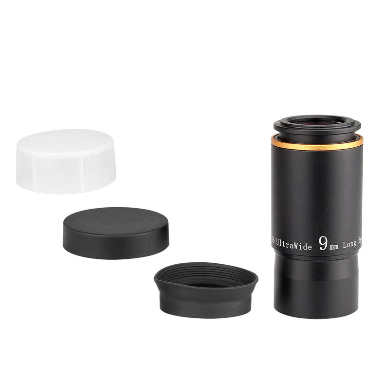 SVBONY Telescope Eyepiece Fully Mutil Coated 1.25 inches Telescope Accessories Set 66 Degree Ultra Wide Angle HD 9mm for Astronomy Telescope