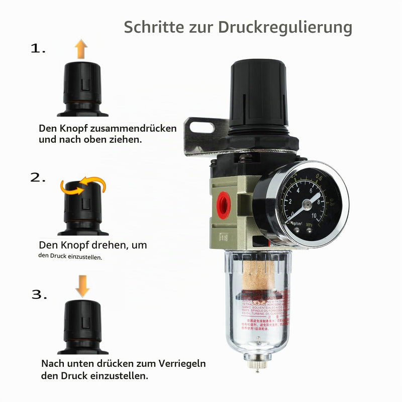 Water separator pressure regulator for compressed air compressor professional.