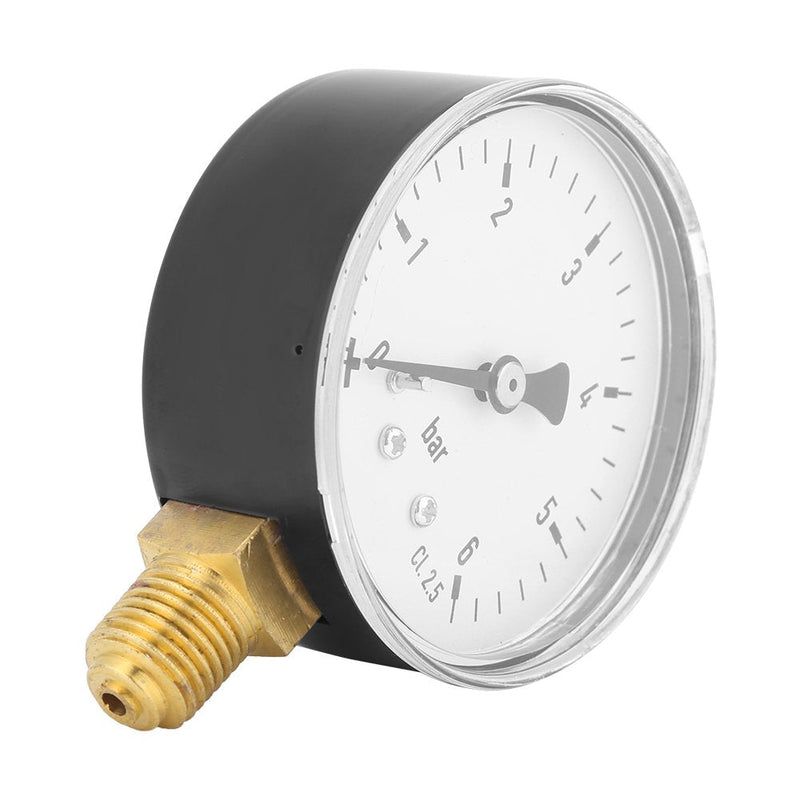 Vacuum Pressure Gauge, 1/4 Inch NPT Pneumatic Hydraulic Pressure Gauge Meter, High Precision Mini Pressure Gauge for Air Compressor Water Oil Gas