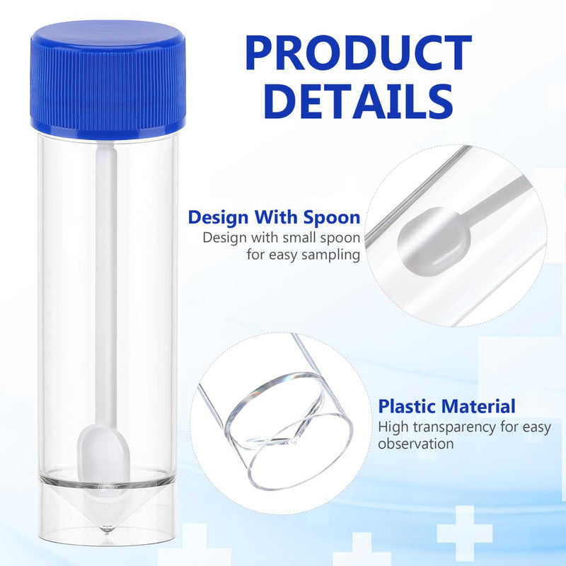 iplusmile Pack of 10 Sample Cups Chair Container 25-30 ml Plastic Medicine Container Laboratory Test Cups Transparent for Sample Storage