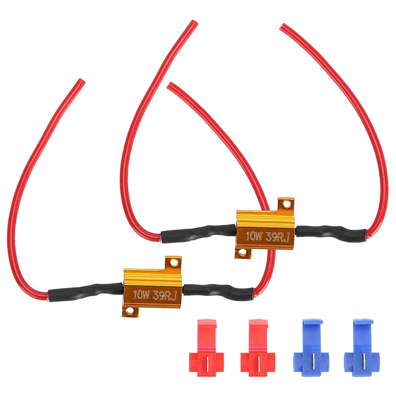 2pcs 10W 39Ohm Load Resistor, Indicator Resistor | For car LED indicator error code fix, resistance LED indicator load resistor number plate light