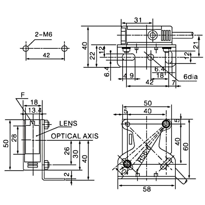 Heschen photoelectric switch, E3JK-R4M1, AC90-250V, illuminate type, detection distance 4M, with reflector plate