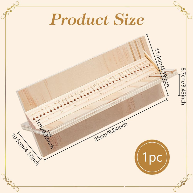 BENECREAT 9 Inch Wood Bookbinding Punching Tool, Pine Book Binding Cradle, Book Binding Supplies for DIY Notebook Journals Planners, Bookbinding Beginner Tool for Equal Distances
