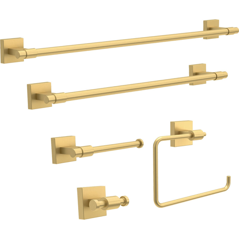 Franklin Brass Maxted (1-Pack) 24' Towel Rack for Bathroom, Modern Gold Bar Holder Wall Mounted Rod, Hardware | Accessories MAX24-MG 24 inch