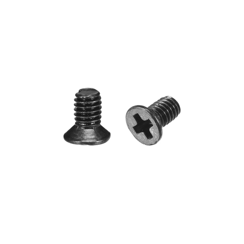 uxcell M2.5 x 5mm Phillips Screw Fastener Black for Laptop PC TV Fan Switch 150pcs M2.5x5mm