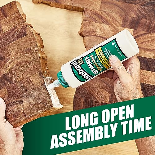 Titebond III Ultimate Wood Glue 1414 16oz and Wen 400-Piece Fluted Dowel Pin Variety Bucket with 1/4, 5/16, and 3/8-inch Dowels