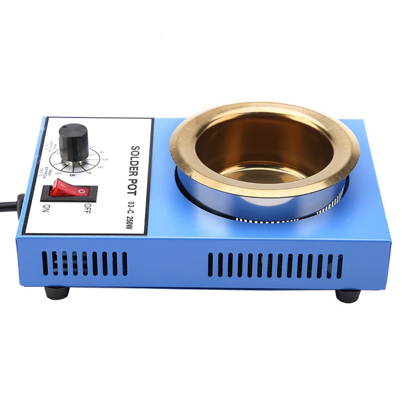 220 V Soldering Pot Stability Heating Desoldering Bath for Casting Melting Melting Refining (EU Plug) (250 W)