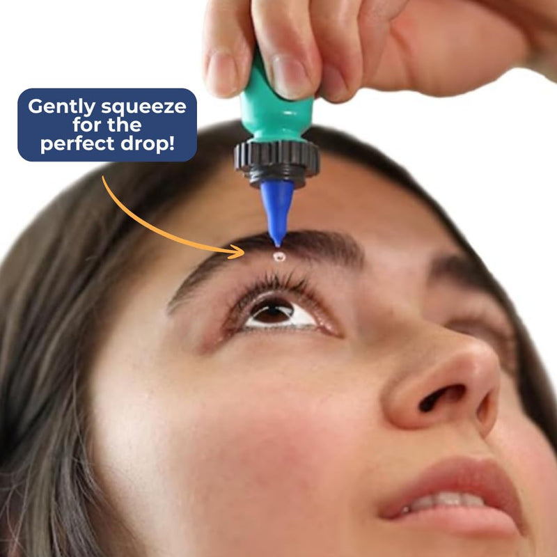 NANODROPPER SIZE 15 Adaptor 2-Pack for Eyedrop Bottles - Volume Reducing Adaptor to Extend Bottle Life Size 15 (Pack of 2)