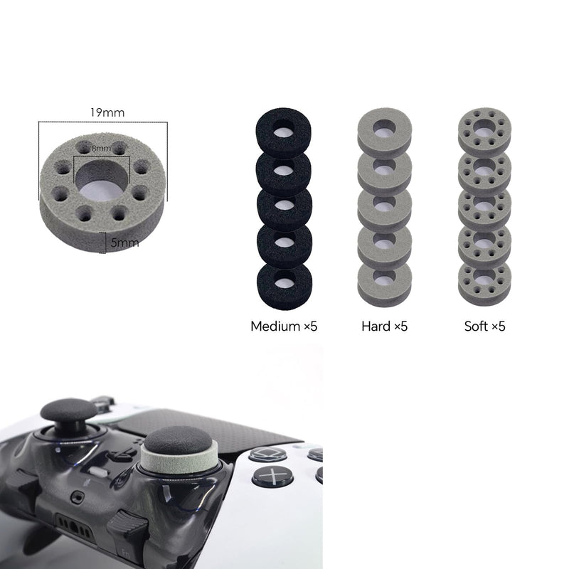 15 Pcs of Precision Aim Assist Rings - Universally Compatible with Playstation 4 (PS4) and Playstation 5 (PS5), Xbox Series & Switch Pro Scuf Controllers - Enhance Your Gaming Accuracy