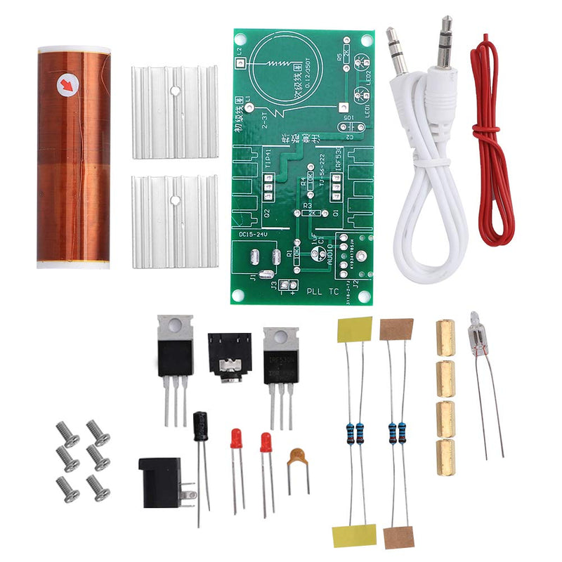 Tesla Coil Module Mini Tesla Coils Electric Module Plasma Speaker Unassembled DIY Electronic Kit Tool 15W DC 15-24V 2A Speaker Board