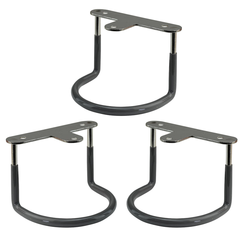 TidyFriend Rubberized Under Desk Laptop Mount - 3 Racks in 1 Sets, Laptop Under Desk Mount, Organizer Rack with Screws 1 Pack