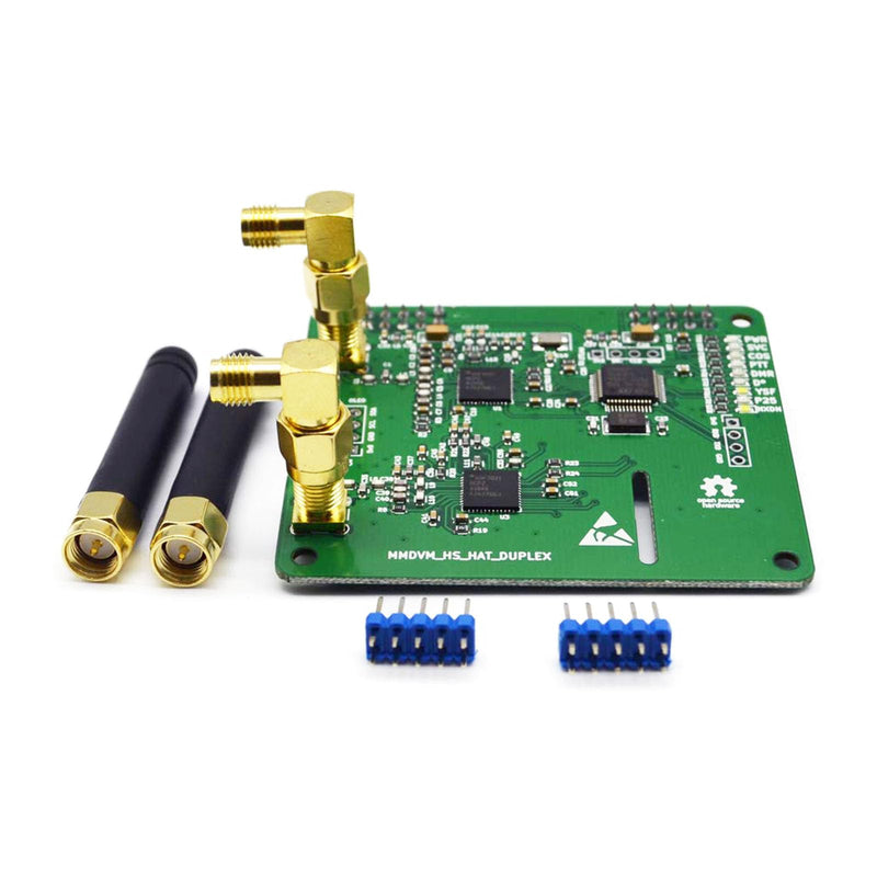 AURSINC MMDVM Duplex Hotspot Module Dual Hat V1.5.2 Support P25 DMR YSF NXDN DMR Slot 1 + Slot 2 for Raspberry Pi, Pi Zero (Without OLED and USB Port) Without OLED