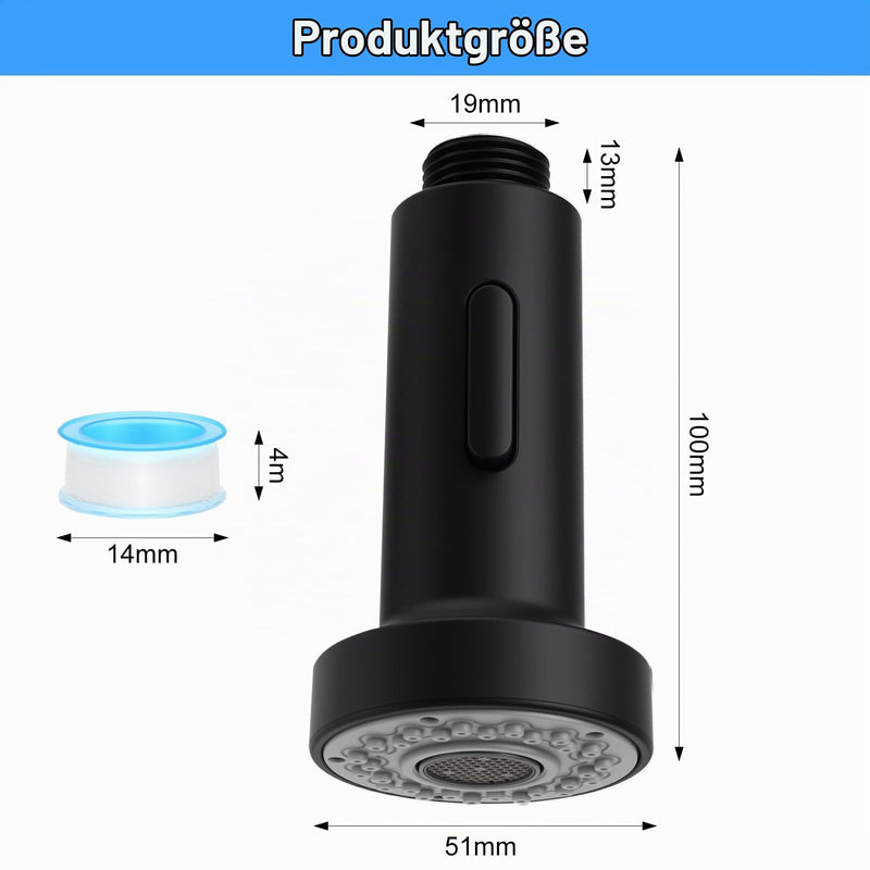 2 Modes Shower Head Kitchen Tap Attachment Kitchen Head Pull Out | Attachment Tap Kitchen Shower Kitchen Faucets Replacement Shower Head Replacement Hand Shower for Kitchen Faucet