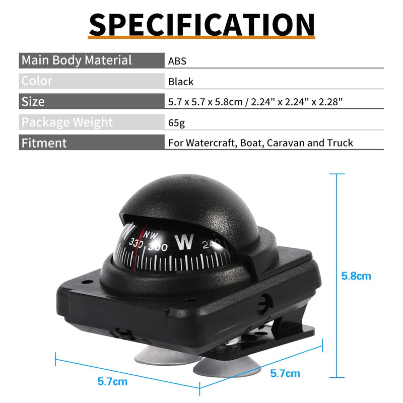 Marine Navigation Multifunctional, Car Boat Marine Navigation Camping Mount Dashboard Digital for Car Vehicle Sea Marine Boat Ship Outdoor Trip