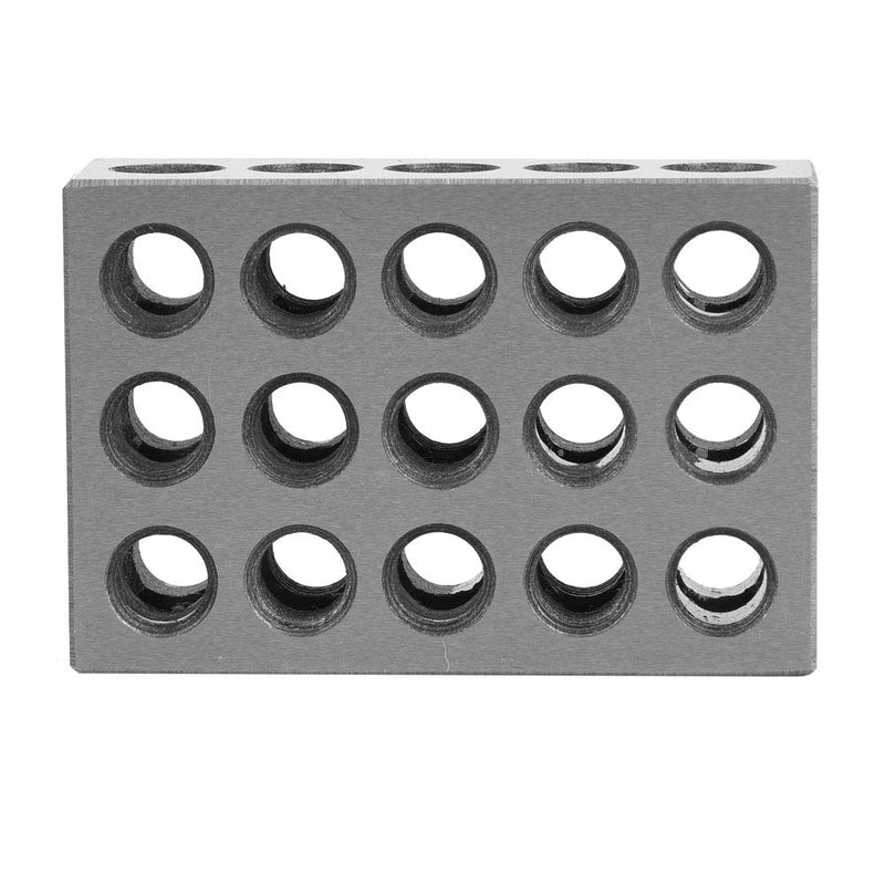 Parallel Blocks Set of 2, 1-2-3 Block Metric Parallel Underlays 23 Holes Machinist Block Precision Block for Machine Tool Matched Clamping Blocks Turning Tools 25 x 50 x 75 m