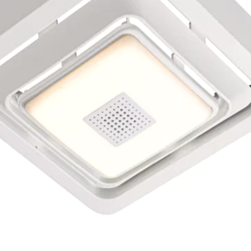 Broan-NuTone Nested Bluetooth Speaker Quick Install Bathroom Exhaust Fan Grille/Cover w/LED Light, White