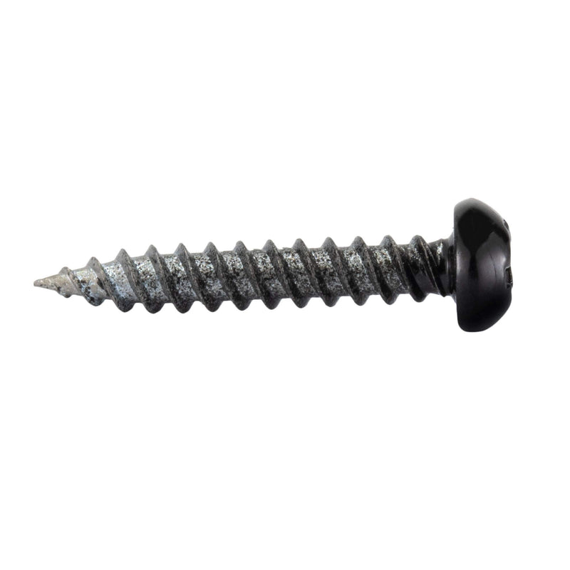 RecPro 8x1 Pan Head Metal RV Screws | Polar Black | Multi-Pack | RV Interior Screws | Factory Finished Look | (50) 50