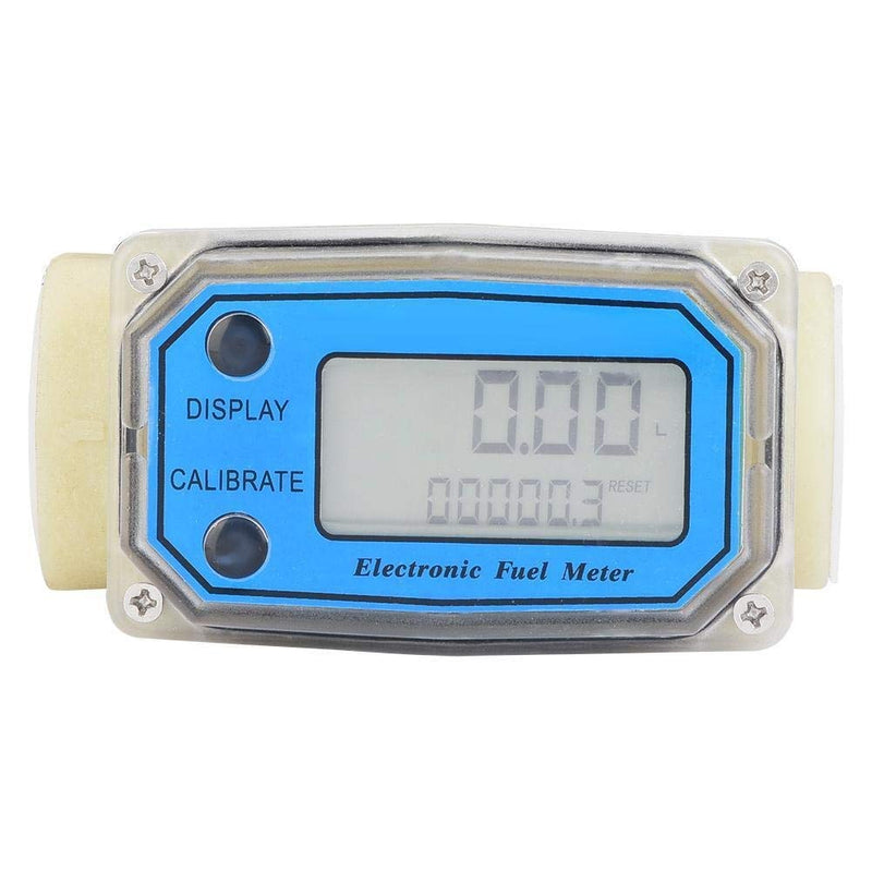 Nikou Flow Meter Turbine Meter - 15-120L/min 1" NPT Mini Diesel Fuel Flow Meter Digital Turbine Meters